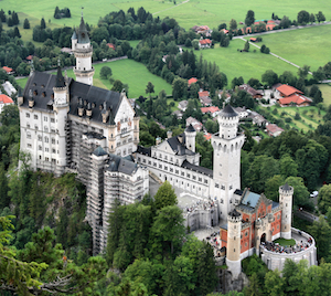 Bild på slottet Neuschwanstein